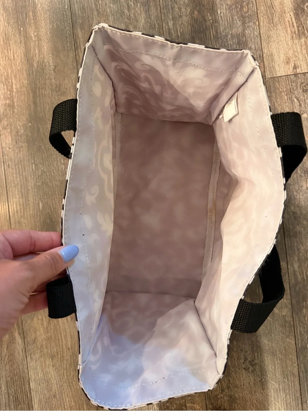 thirty-one Black and White Damask Lunch Tote